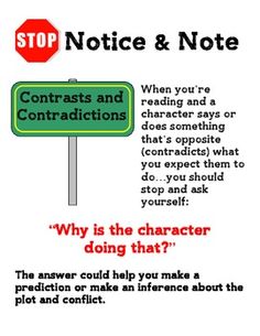 Notice and Note Signposts - Mrs. Calkins